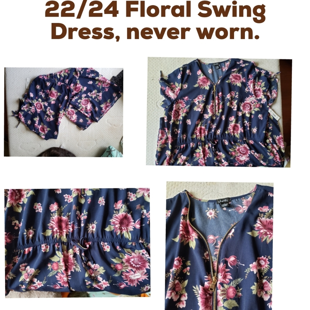 Plus Size Floral Dress